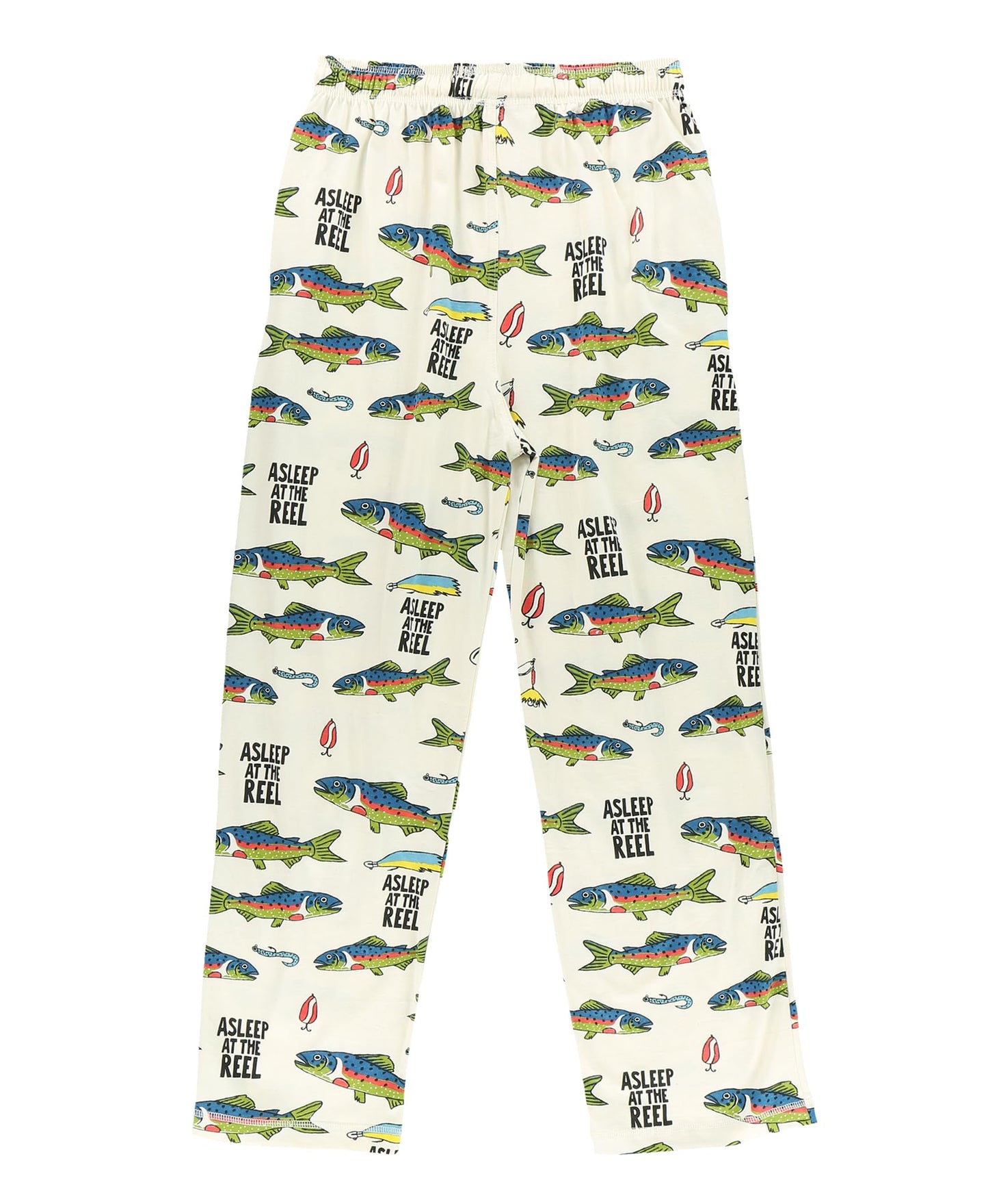Lazy One Funny Ocean Pajama Pants For Men, Men's Separate Bottoms, Lounge Pants, Fishing, Outdoors (Asleep At The Reel, X-LARGE)