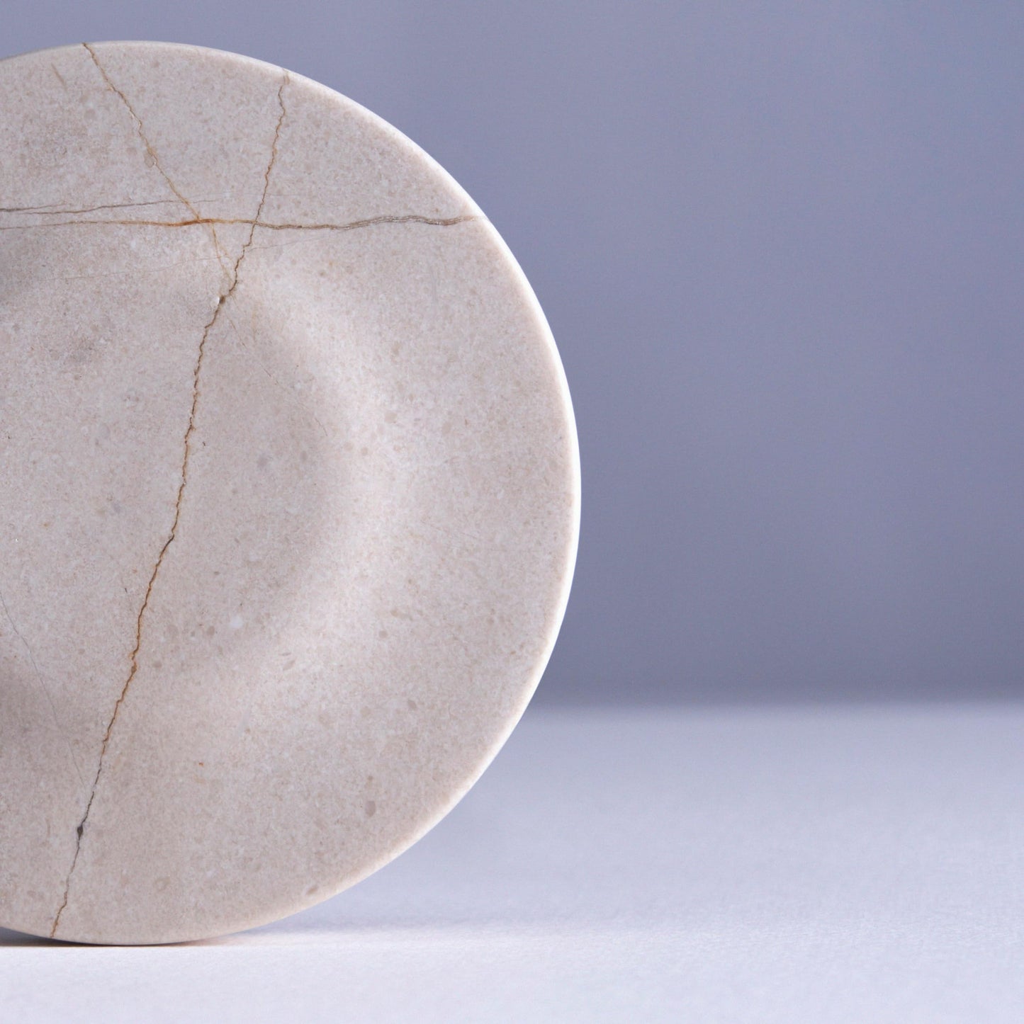 Einova Classic Stone – Marble Wireless Charging Pad Designed in Italy, Integrated 6 ft USB-C Cable, Smartphones, Wireless Earbuds, Smartwatches – Cream Marble