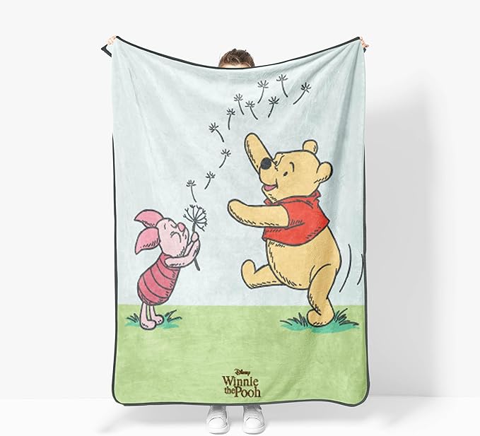 Jay Franco Kids Plush Throw Blanket â Soft & Cozy Fleece Throw for Bedroom & Couch DÃ©cor, Official Licensed Product, Multi - Winnie The Pooh, 46x60 - Throw Blanket