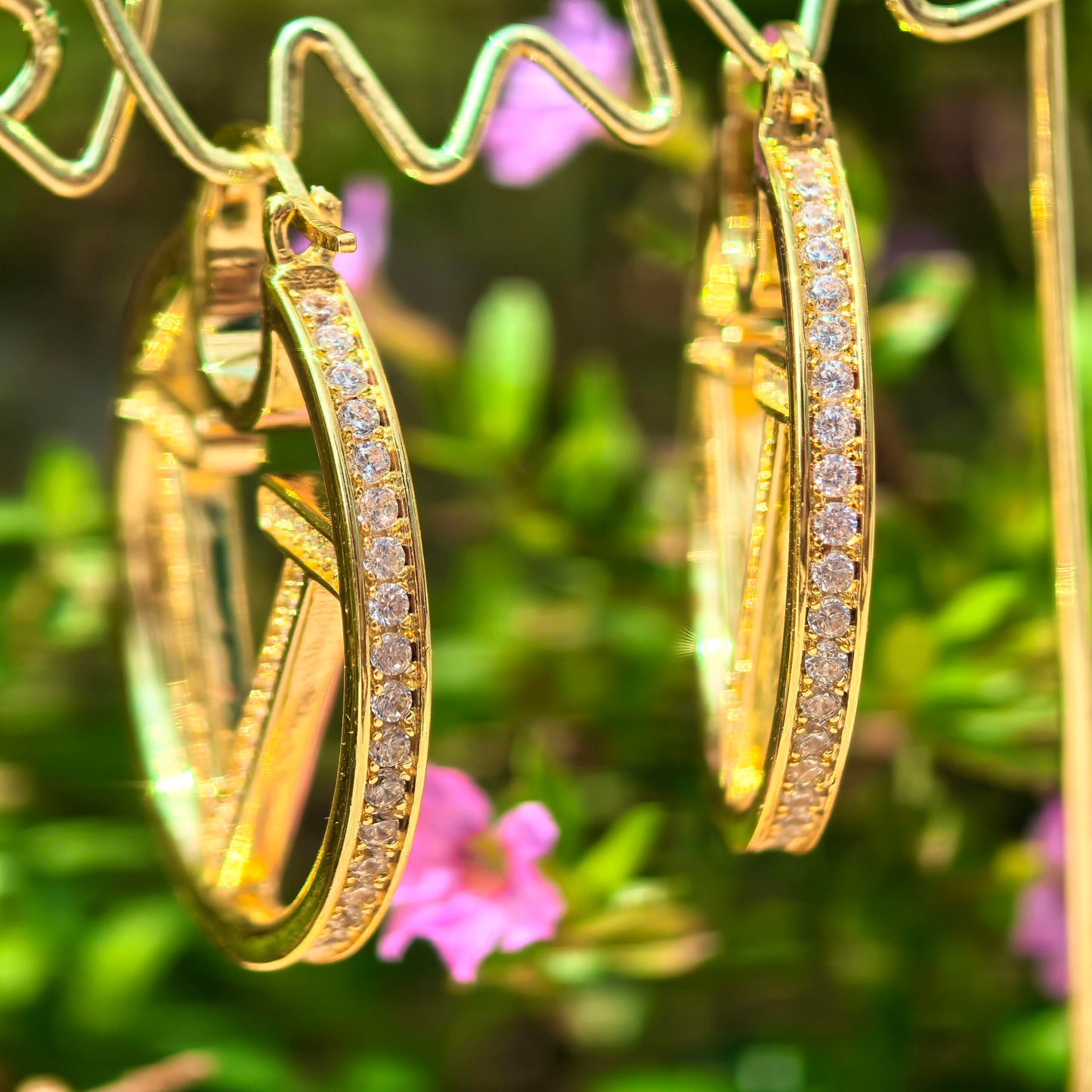 18K Gold Luxury Letter Earrings for Women and Sisters | Valentines, Birthday Gifts, Elegant Accessories for Any Occasion (Letter Earrings 2 Pair)