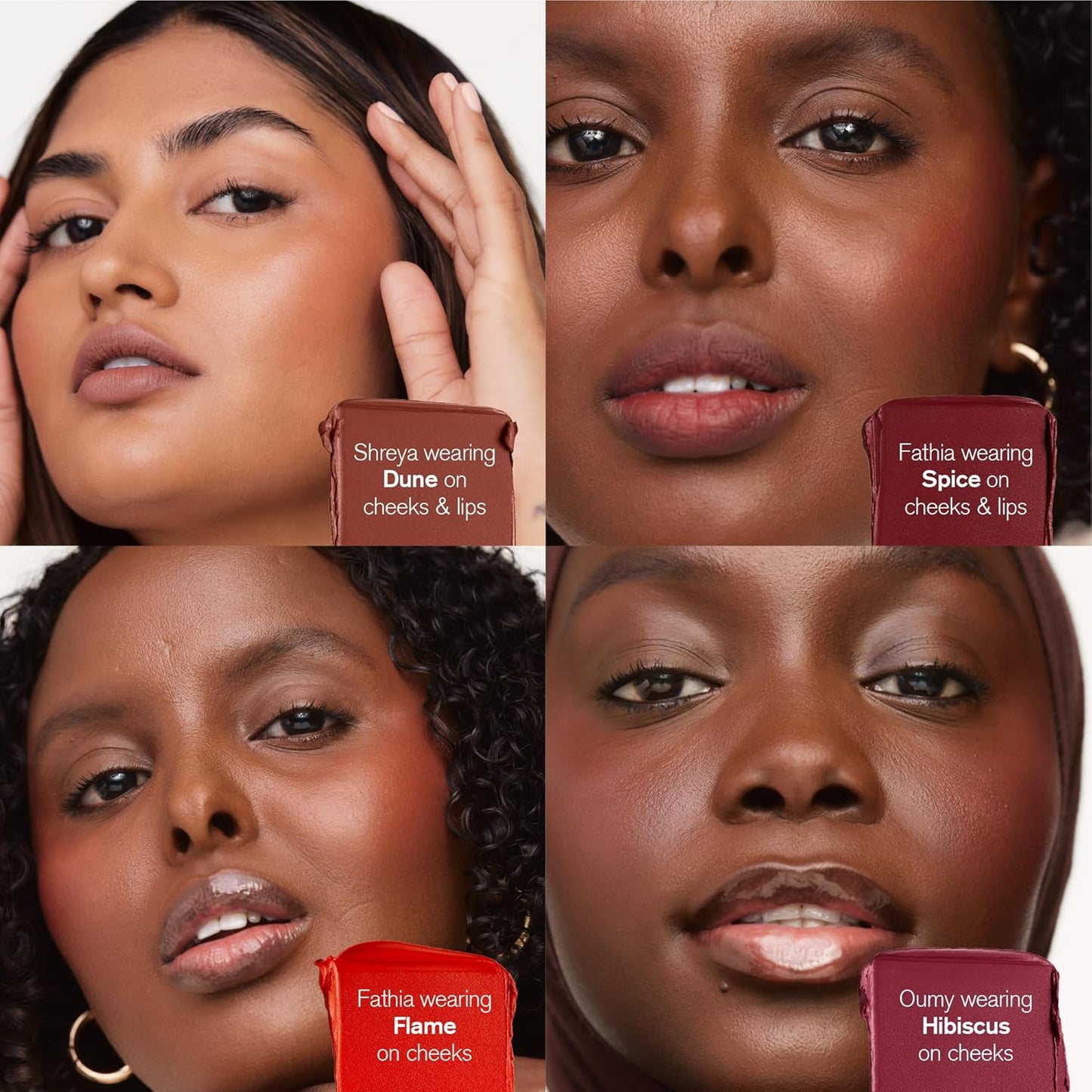 AMI COLÉ Desert Date Cream Multistick Lip and Cheek Tint (Flame) moisturizing lip tint, lip and cheek stain, natural lip color