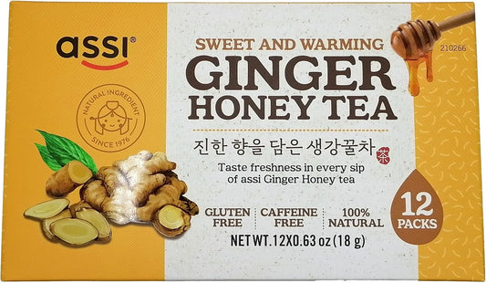 Instant Ginger Tea with Honey - 12 Bags X 0.63oz