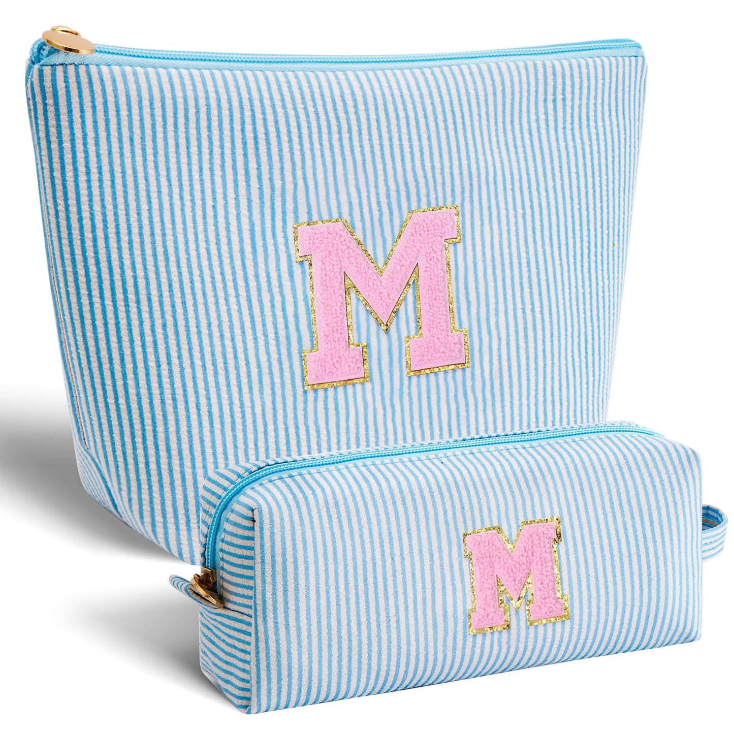 Btffitting Mothers Day Gifts for Mom,Mum Gifts from Daughter,Birthday Gifts for Wife Sister Her,Mother in Law Gift,Mama Gifts Idea,Makeup Bag Set Cosmetic Bag - Blue,M