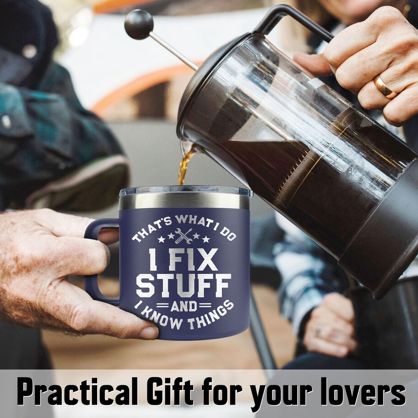 Father's Day Gifts for Dad, Husband - Birthday gifts for Men Unique - Mens Gifts, Dads Birthday Gift Ideas - for Him, Handyman, Grandpa, Men Mug 14 Oz