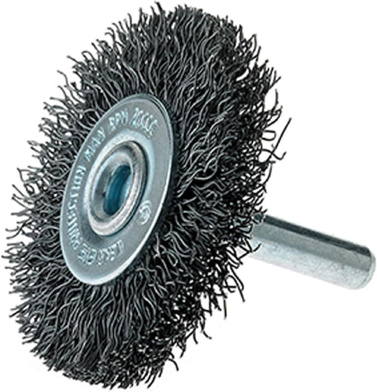 Mercer Industries 182020B - 2" x 1/4" Shank Crimped Wire Wheels, .014 Carbon Steel Wire (20 pack)