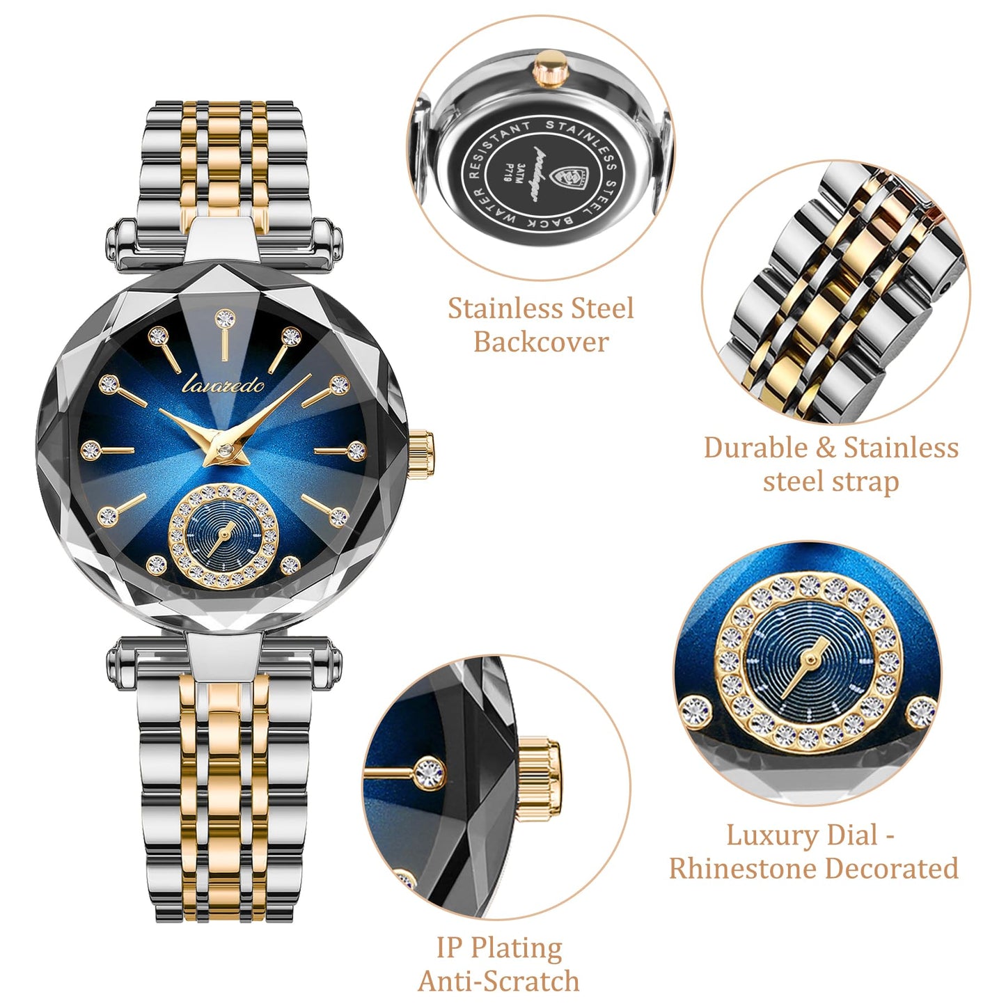 NN BEN NEVIS Watch, Watches for Women with Elegant Leather Strap, Fashion Analog Creative Diamond Dial Wrist Watch, Jewelry Gift for Wedding Anniversary Birthday
