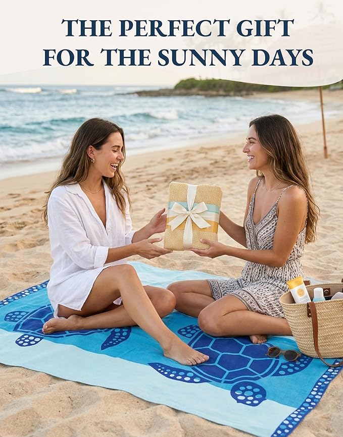 LANE LINEN Beach Towels 6 Pack, Oversized Pre-Washed Large Stylish Pool Towels for Adults, Quick Dry Lightweight Travel Towel, 39"x71" - Coral Beach