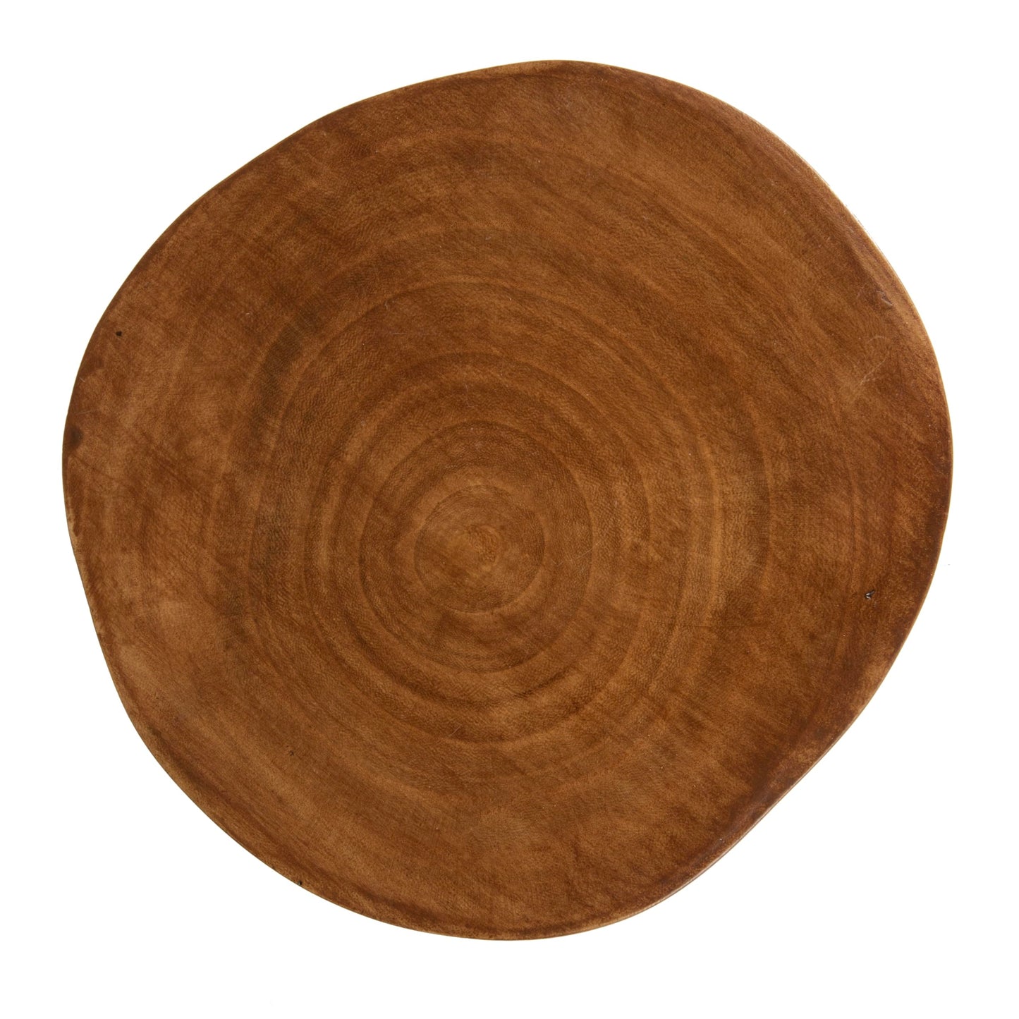 Creative Co-Op Decorative Paulownia Wood Pedestal, Dark Brown