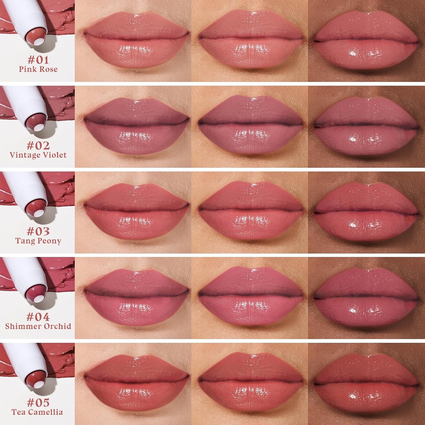 Tinted Lip Balm Plumper, Glossy, Pump Lips, Lightweight, Moisturize & Tint with Jojoba Seed Oil, Vegan Lipbalm Lip Care, Garden