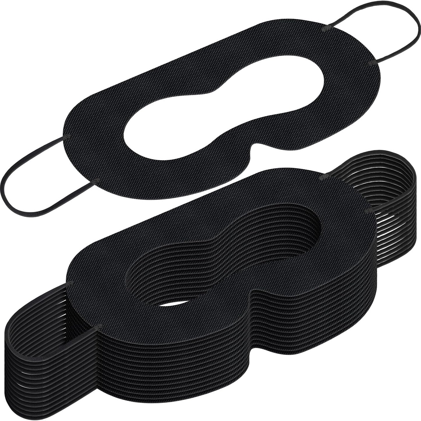 200 Pcs Disposable VR Face Mask Breathable Cover for VR Nonwoven Fabric Sanitary Eye Mask, Eye Cover Pad (Black)