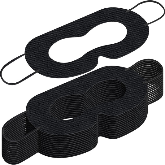 200 Pcs Disposable VR Face Mask Breathable Cover for VR Nonwoven Fabric Sanitary Eye Mask, Eye Cover Pad (Black)
