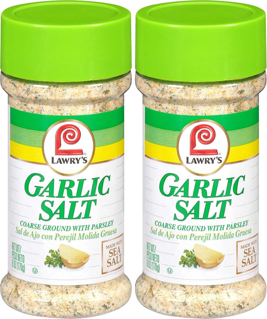 Lawry's Coarse Ground With Parsley Garlic Salt, 6 oz (Pack of 2)