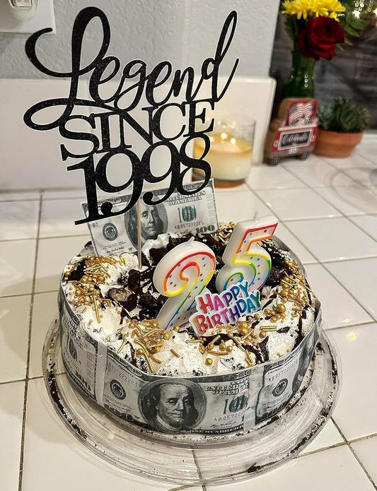 $100 Wafer Paper Edible Party Cake and Cupcake Decor 24 Piece Party Birthday