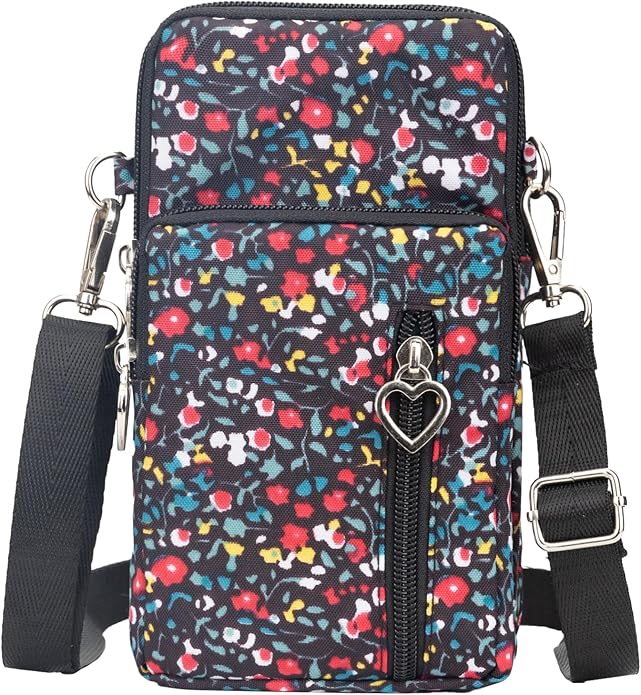 JANKS Small Crossbody Bag for Women - Mini Phone Purses with Crossbody Strap and Wallet - Nylon Arm Bag