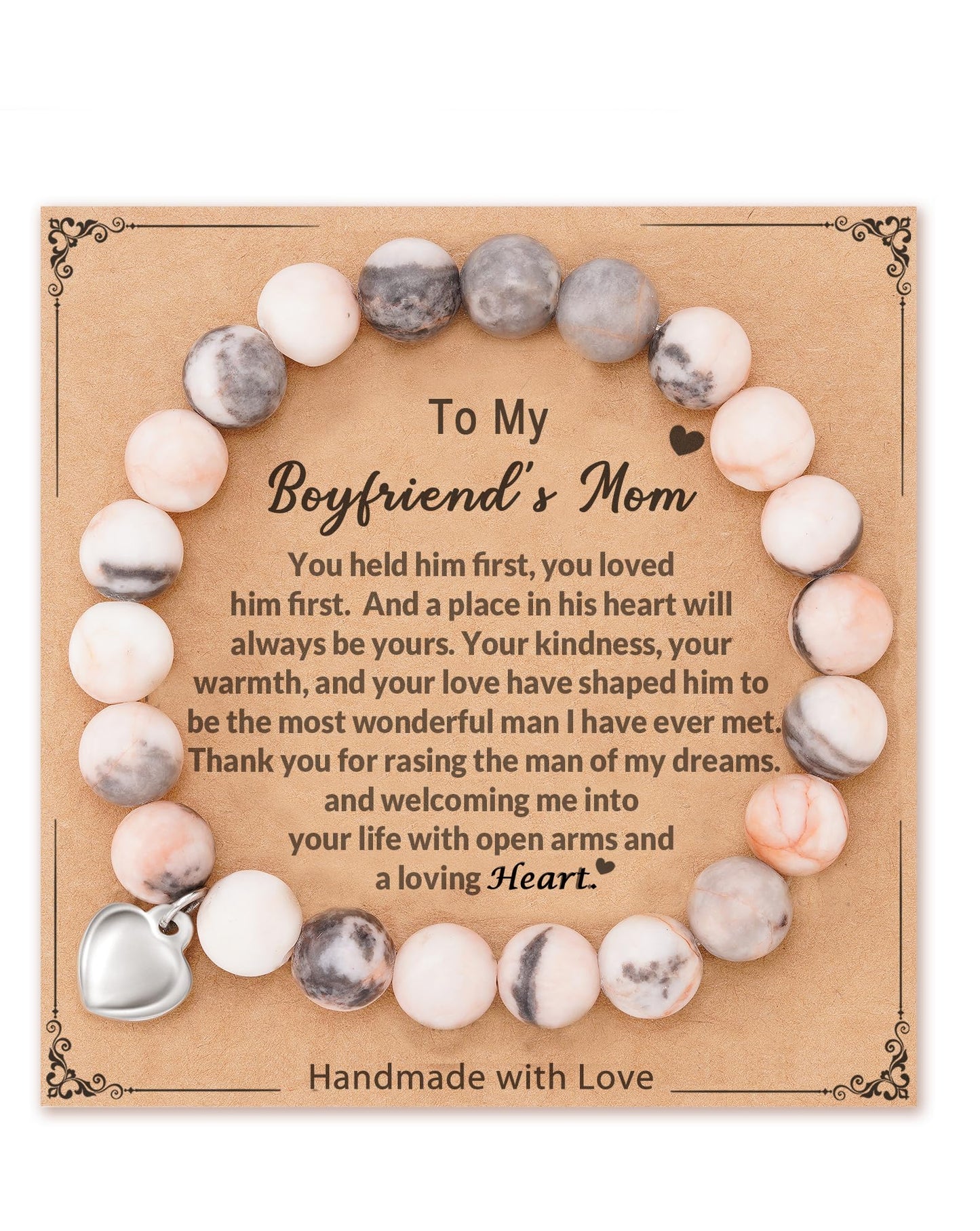 HGDEER Gifts for Boyfriends Mom, Christmas Birthday Mothers Day Gifts Present Jewelry Bracelets for My Boyfriends Mom