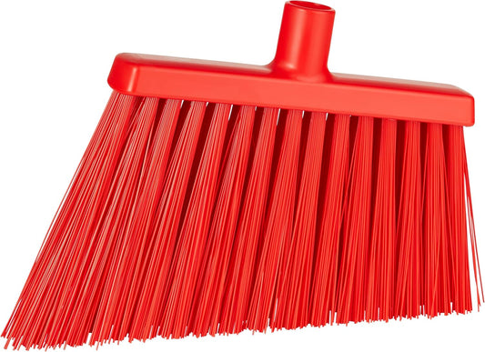 Vikan 29144 Broom,Angle Cut,Stiff,11",PP/PET,Red