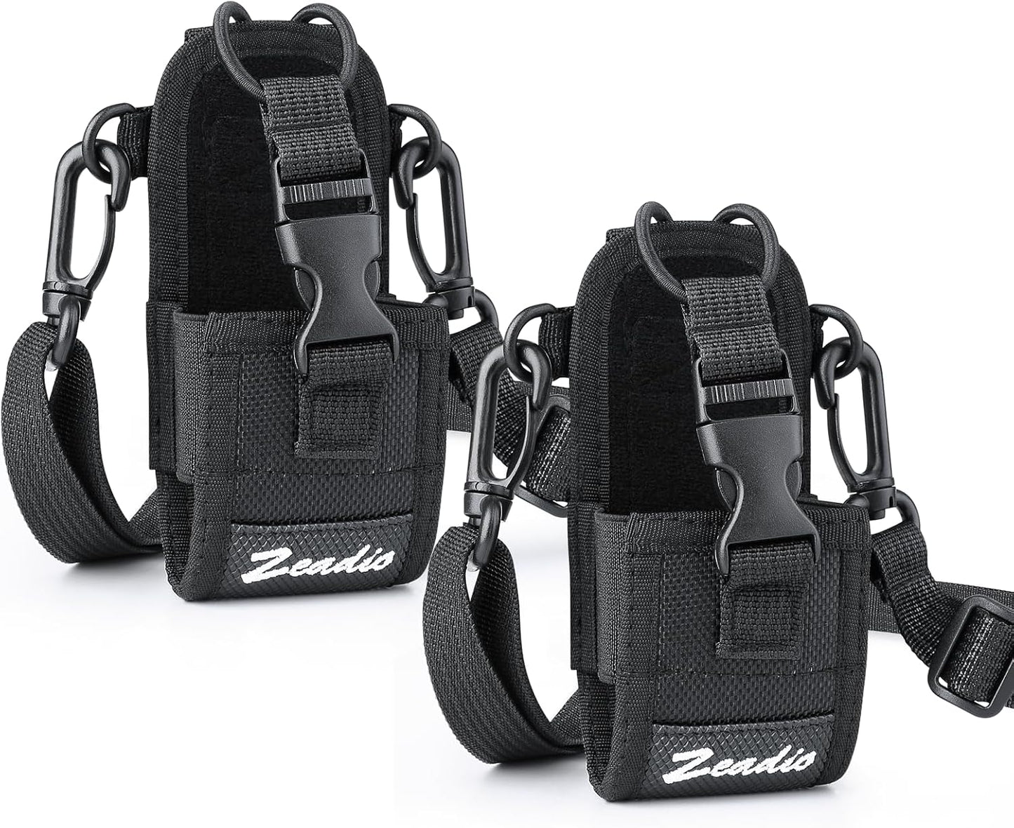 Zeadio Versatile Two-Way Radio Case, Universal Durable Holster Pouch Case Holder for Two-Way Radio Walkie Talkies (ZNC-D, Pack of 2)