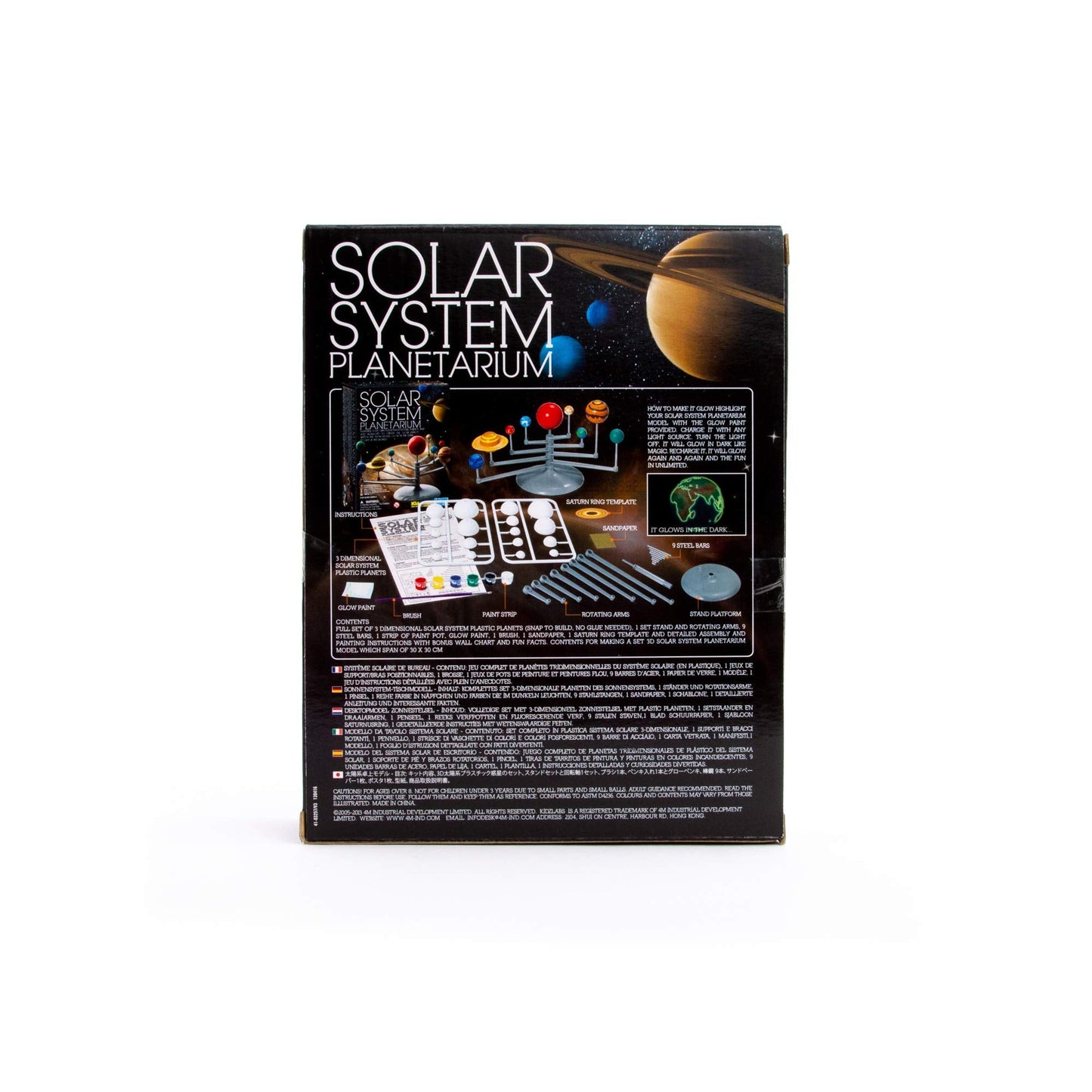 4M Solar System Planetarium - DIY Glow In The Dark Astronomy Planet Model Stem Toys Gift for Kids & Teens, Girls & Boys, Model:3427