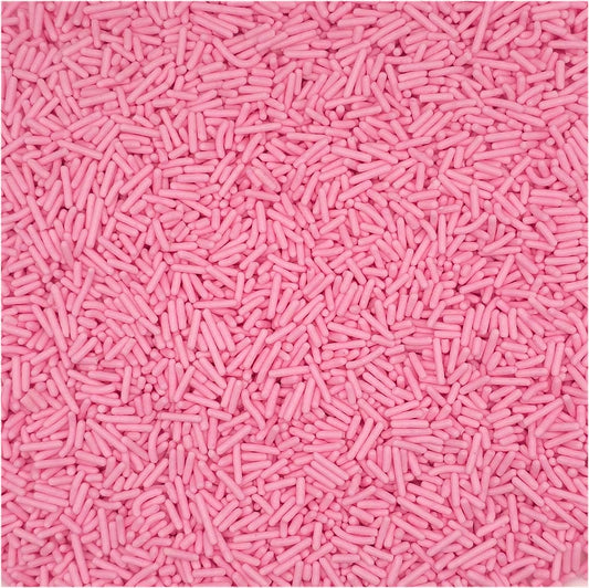 NCS Natural Light Pink Jimmies Edible Sprinkles – Cupcake, Cake & Cookie Decorations, 7 oz