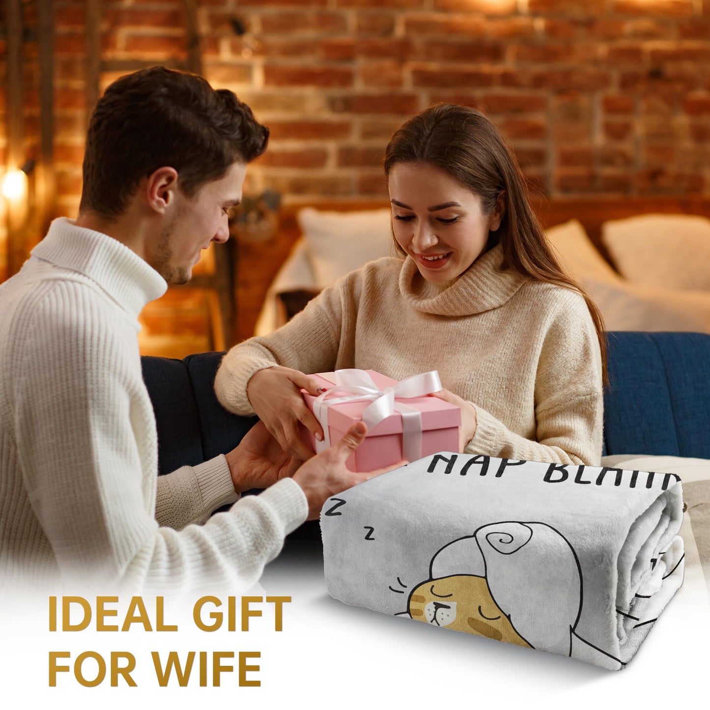 SteadStyle Gifts for Wife from Husband - Gifts for Her Blanket, Wife Birthday Gift Ideas, Wedding Anniversary Romantic Gift for Wifey, Valentine's Mother's Day Present for Her 60"X 50"