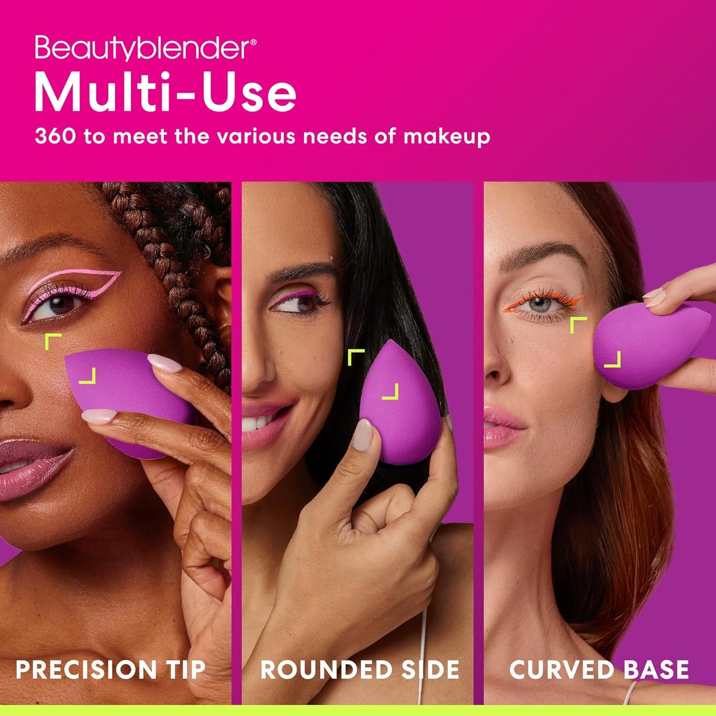 Beautyblender® | Amethyst Beauty Blender Makeup Sponge, Super-Soft Foam Easily Blends Foundations, Powders & Creams, Made in USA, Reusable, Washable, Streak Free Application, Vegan, Cruelty Free