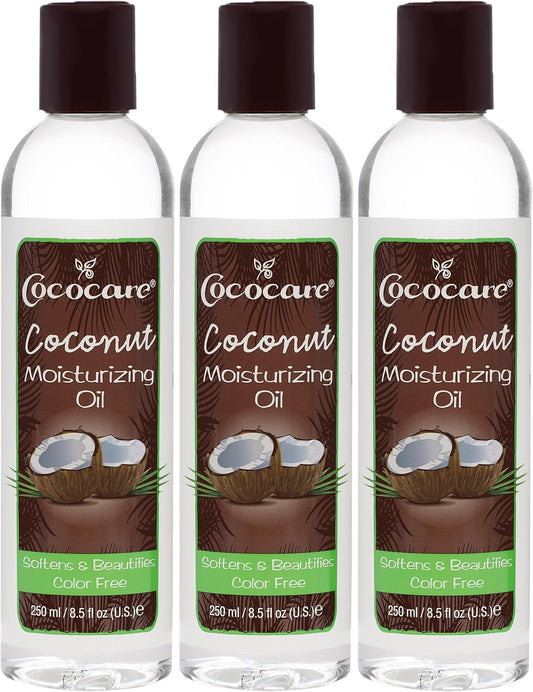 Cococare Coconut Moisturizing Oil 8.5 Ounce (260ml) (Pack of 3)