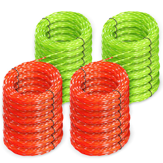 YWTESCH 16 Pack AL2420PD 0.095ââ Replacement Twisted Trimmer Lines Compatible with All EGO 15-Inch String Trimmers, 224 FT Dual Color Pre-Cut Heavy Duty Weed Wacker String for EGO Line Trimmers
