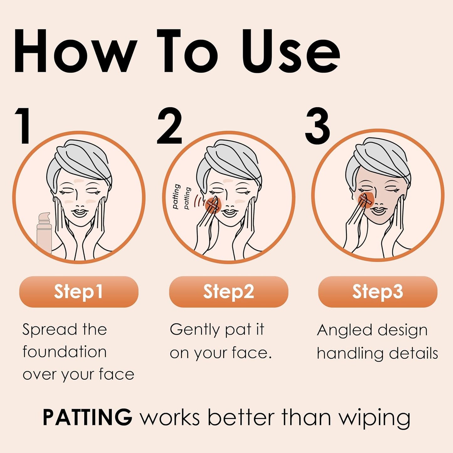 4Pack Brown Makeup Sponge For Foundation Concealer And Powder, Latex Free Blender Sponge For Natural And Easy Makeup Soft Long-lasting, Pack for 2X-Large and 2 Medium