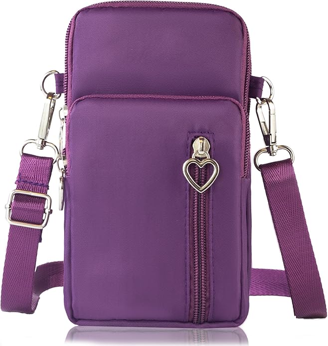JANKS Small Crossbody Bag for Women - Mini Phone Purses with Crossbody Strap and Wallet - Nylon Arm Bag