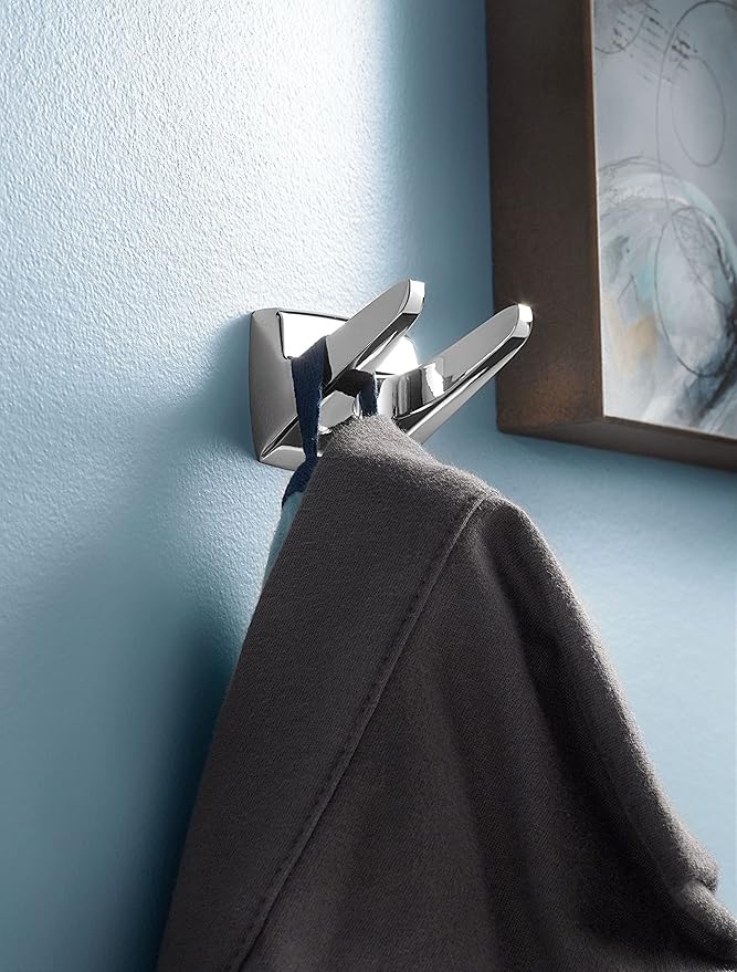 Moen Donnor Collection Chrome 6.25-Inch Diameter Wall Mount Contemporary Bathroom Hand-Towel Ring, P5860, (Pack of 2)