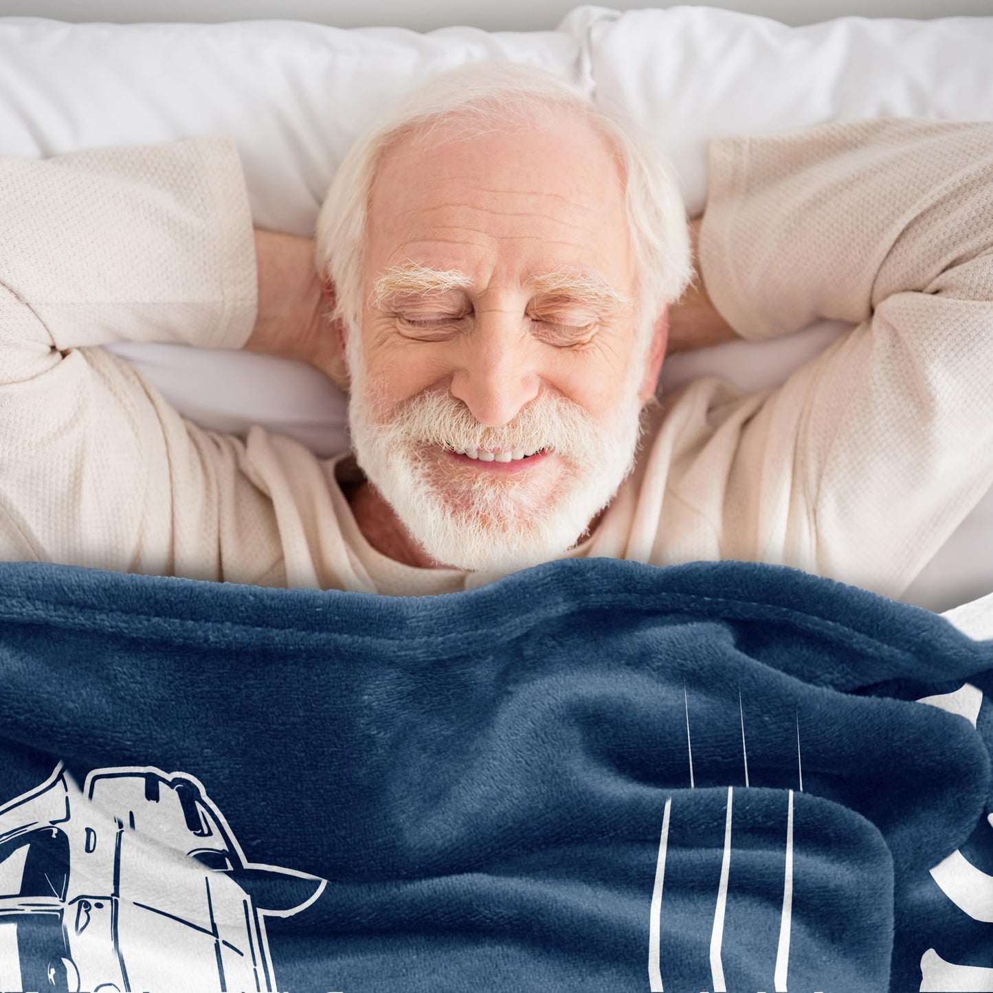PAZISOL Gifts For Men, Funny Gifts For Men, Fathers Day Birthday Gift For Him, Best Older Man Gift Ideas, Unique Gag Present For Male Grandpa Dad Husband, Cool Fun Retired Gift For Man 60"X50" Blanket