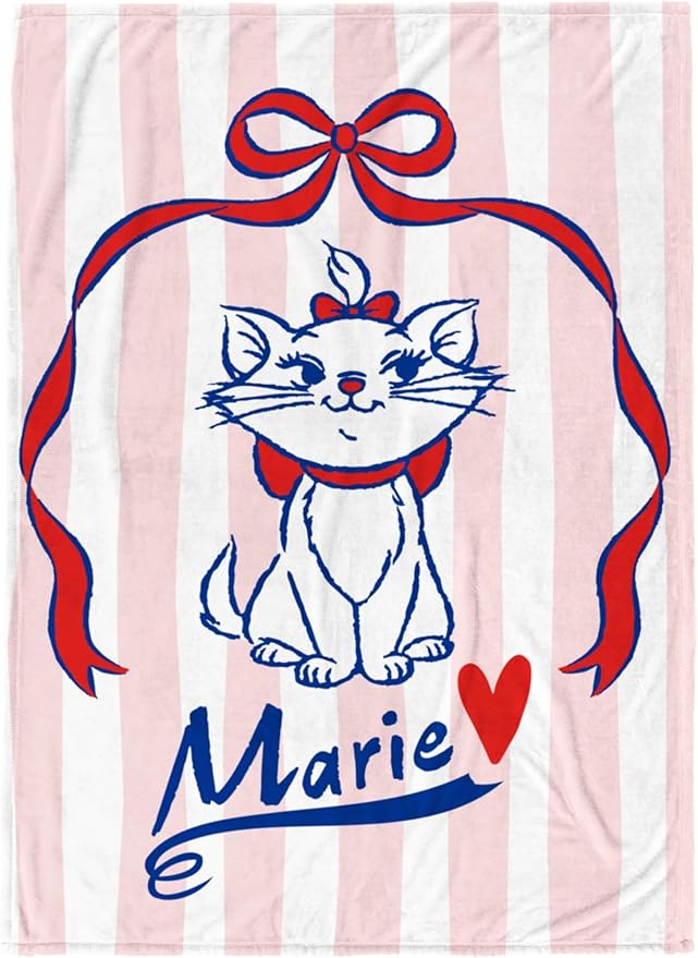 Jay Franco Plush Throw Blanket â Soft & Cozy Fleece Throw for Bedroom & Couch DÃ©cor, Official Licensed Product, Multi - Aristocats, 60x90 - Large Blanket