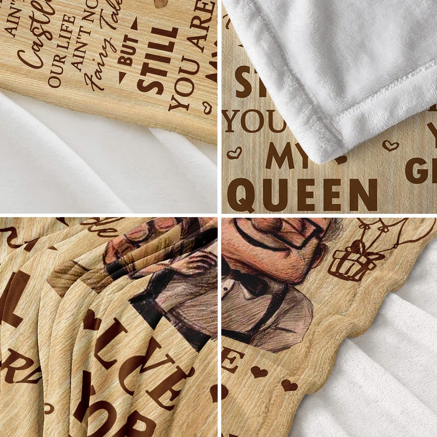 Antonia Bellamy Gifts for Wife Blanket 60’’X50’’, Anniversary Wedding Romantic Gift for Her, Wife Mothers Day Birthday Gift from Husband, I Love You Present for Her