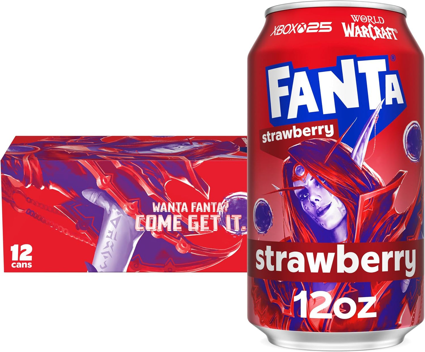 Fanta Strawberry, 12 fl oz, 12 Pack
