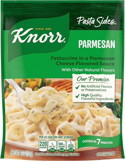 Knorr Pasta Sides For a Delicious Quick Pasta Side Dish Parmesan No Artificial Flavors,No Preservatives,No Added MSG 4.3 oz