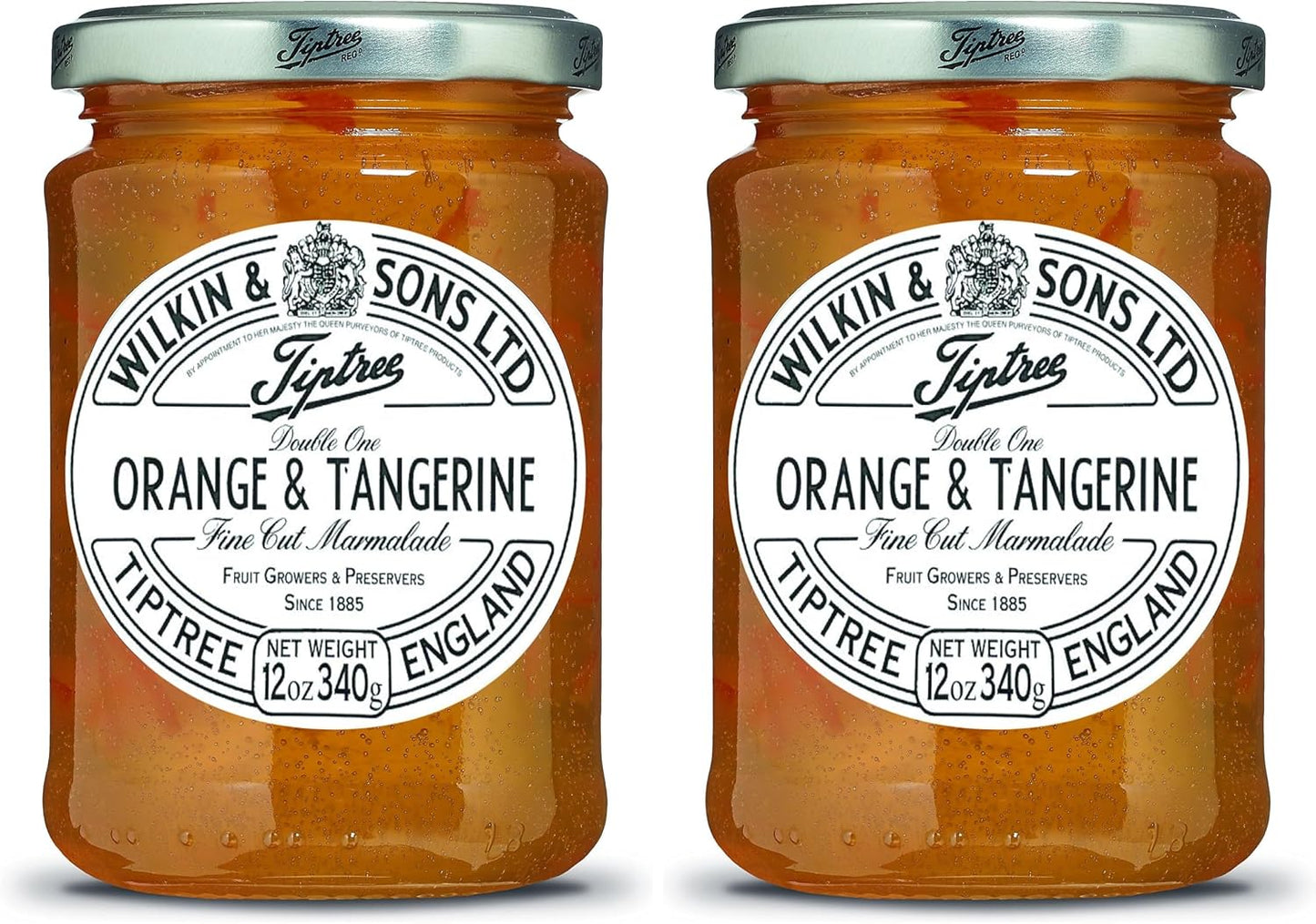Tiptree Double One Orange & Tangerine Marmalade, 12 Ounce Jar (Pack of 2)