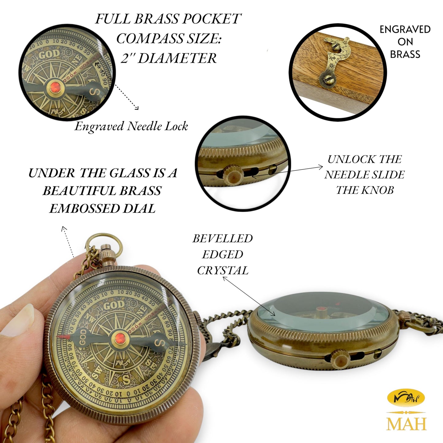Gifts for Grandson Brass Handmade Compass Gift by Grandfather Gift Idea by Grandpa Grandma Memory Present to My Grandson Birthday Baptism Confirmation Love Christmas Tree Best Graduation Gifts