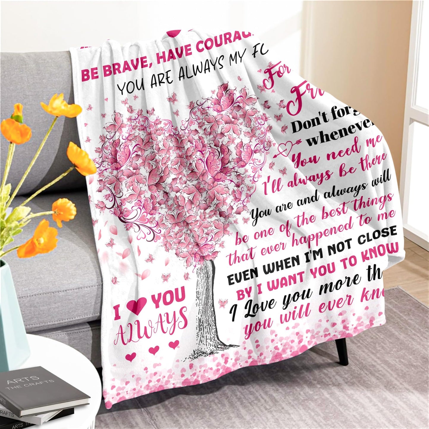 Gifts for Girlfriend - Anniversary Girlfriend Gifts for Women - Graduation & Mothers Day Birthday Gifts for Girlfriend - Romantic Love Present | Valentines Day Gift for Her - Throw Blanket 50"x60"