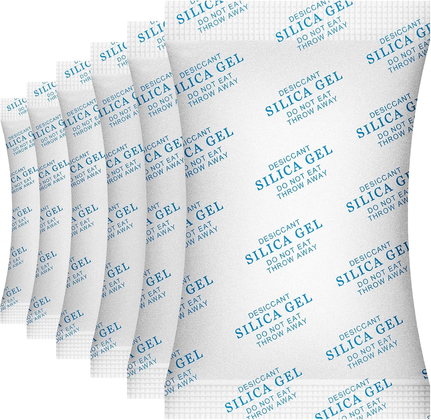 50 Gram (20 Packs) Food Grade Silica Gel Packs Desiccant Packets for Moisture Control, Cobalt Chloride Free Moisture Absorbers for Food Storage
