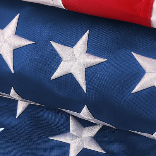 American Flags 5x8 Outdoor Use,Non Fading American Flags for Outside,American Flag Outdoor Heavy Duty, American Flag Longest Lasting,US Flag Embroidered Stars, Brass Grommets Sewn Stripes