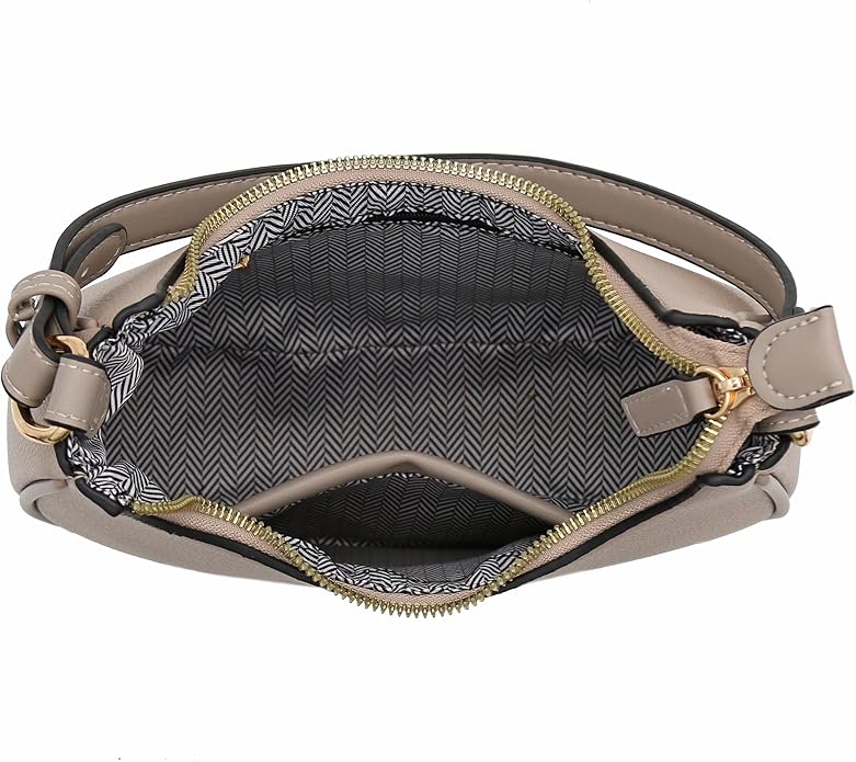 FashionPuzzle Small Crescent Shoulder Bag Underarm Purse