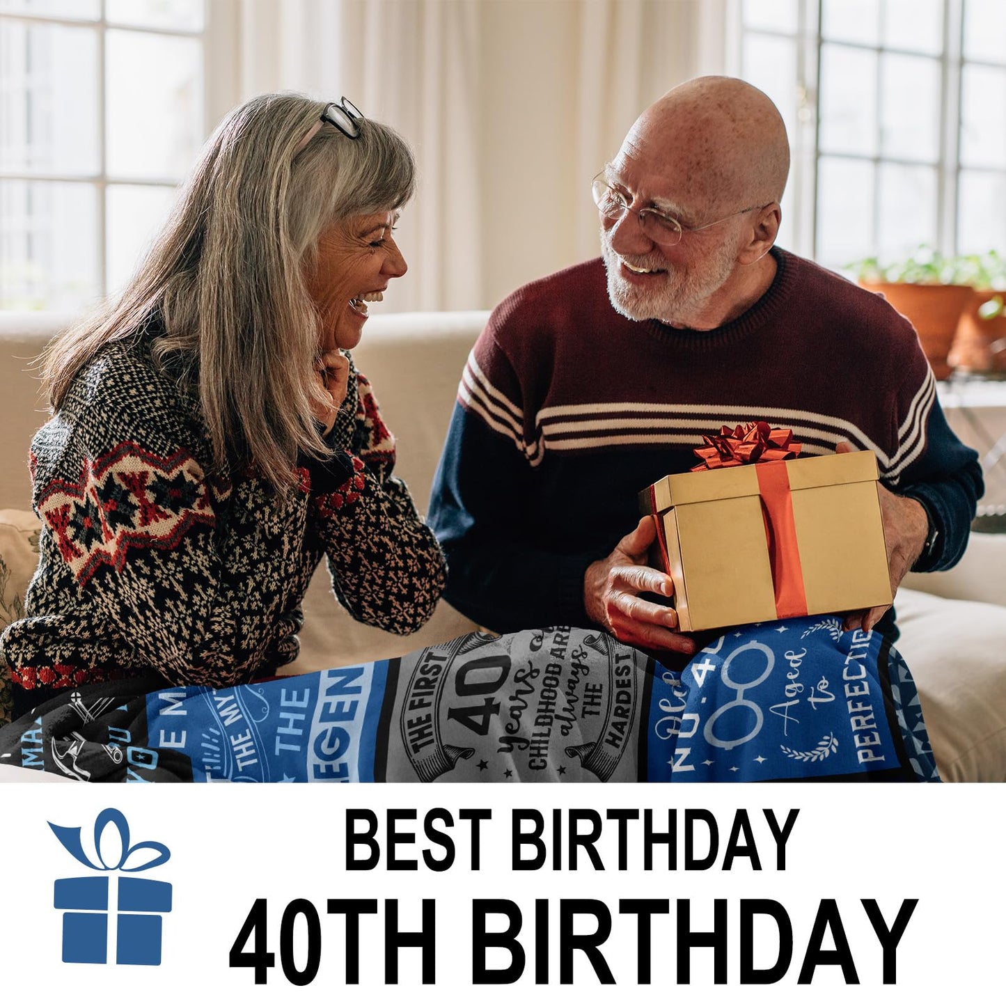 40th Birthday Gifts Men, 40th Birthday Gifts for Men Unique, 40 Year Old Birthdays Gift for Man, Funny 1985 40 Year Old Birthdays Gift for Man Ideas Blanket 50"X60"