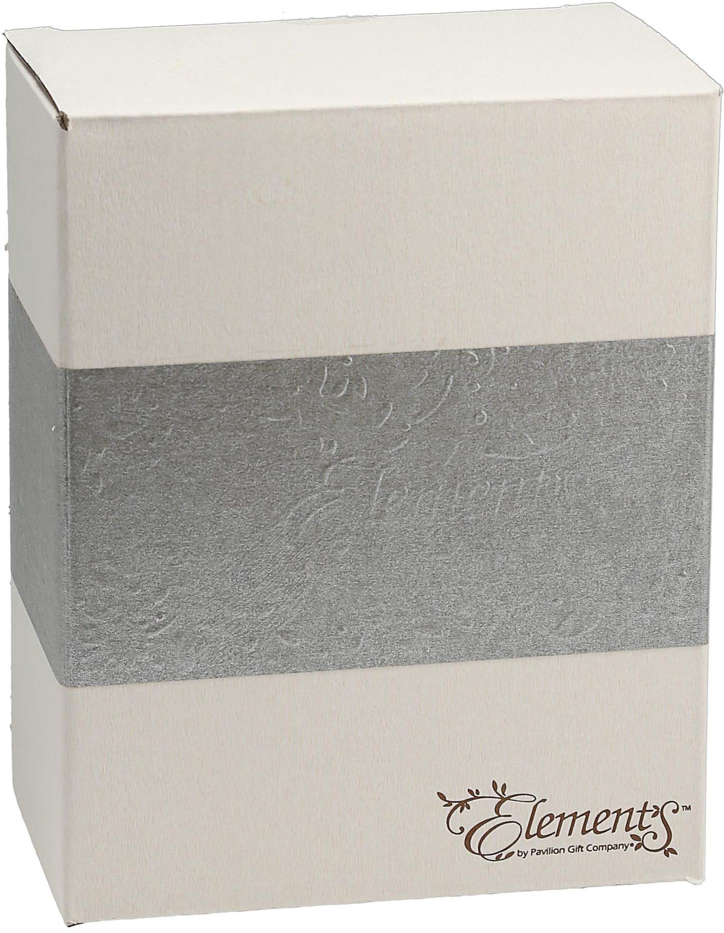 Pavilion - 50th Birthday - 6" Angel Holding 50th Heart,Beige/Silver