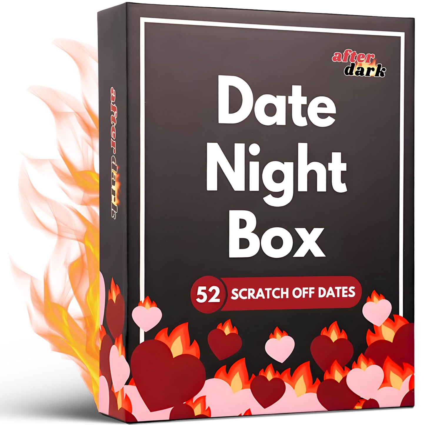 Date Night Box: After Dark – 52 Spicy & Intimate Scratch Off Date Night Ideas – Adult Couples Bedroom Game for Husband, Wife, Boyfriend, Girlfriend – Gifts for Anniversary, Wedding, Birthday, 17+