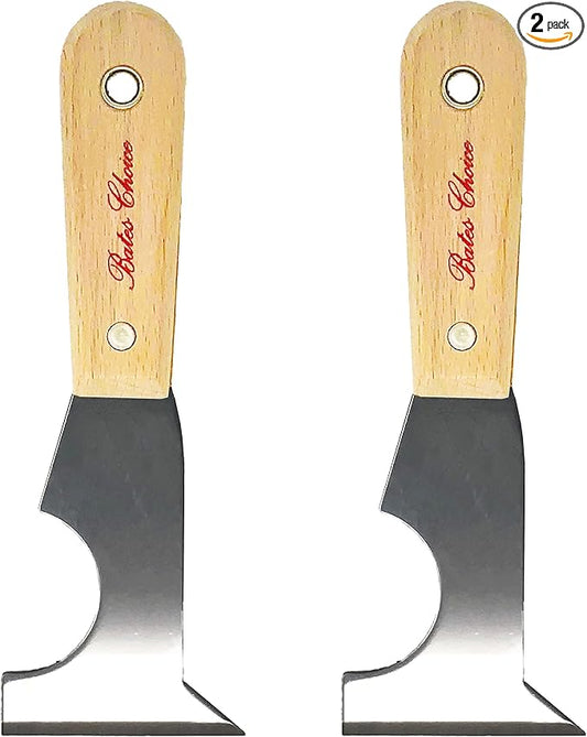 Bates- Paint Scraper, Taping knife, Pack of 2 Putty Knife Scraper, Scraper, 5 in 1 tools, Spackle Knife, Caulk Removal Tool, Painters Tool, Paint Can Opener, Paint Remover for Wood, Wallpaper Scraper