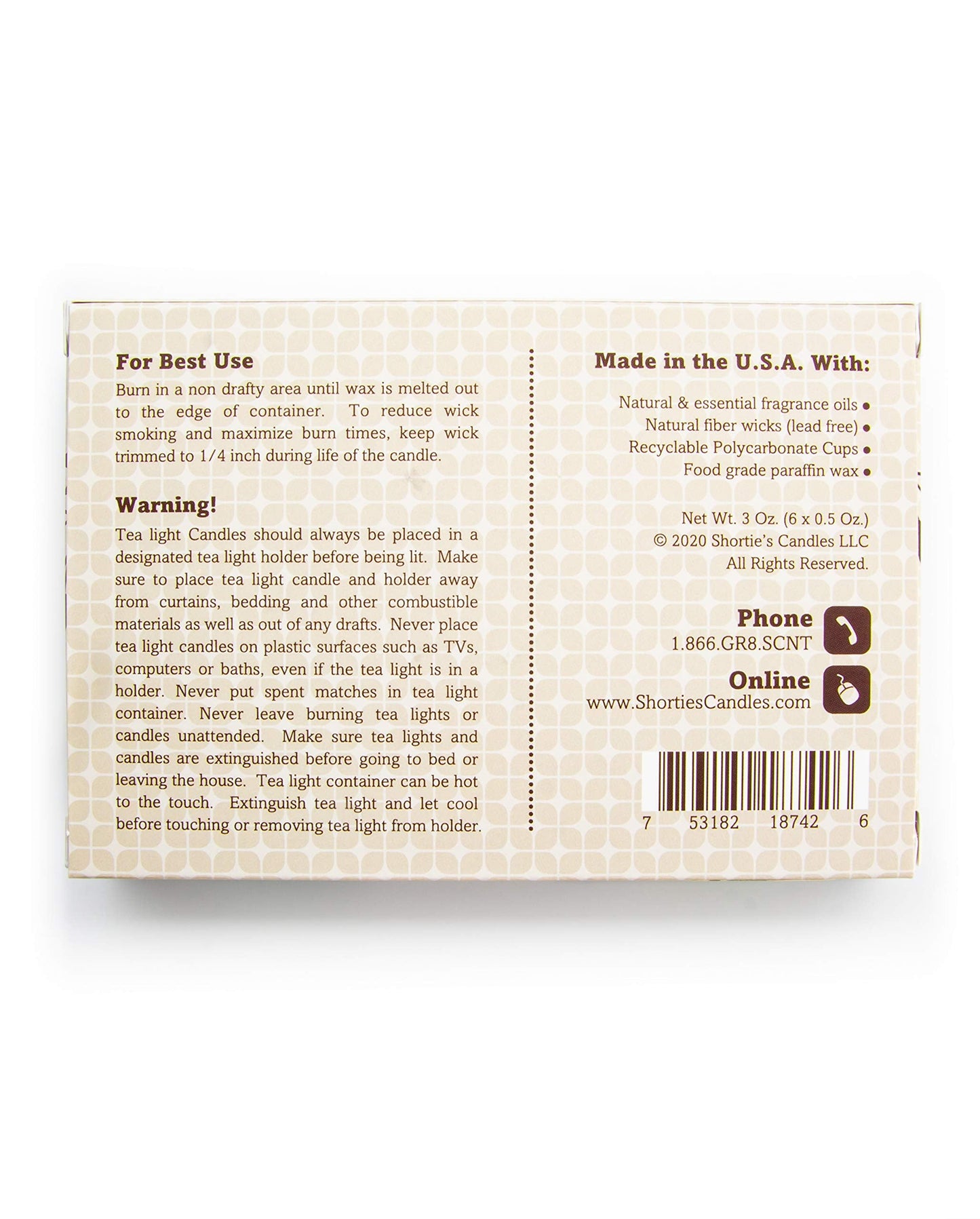 Vanilla Bean Premium Tealight Candles Bulk Pack - 24 Beige Highly Scented Tea Lights - Beautiful Candlelight - Made in the USA - Bakery & Food Collection