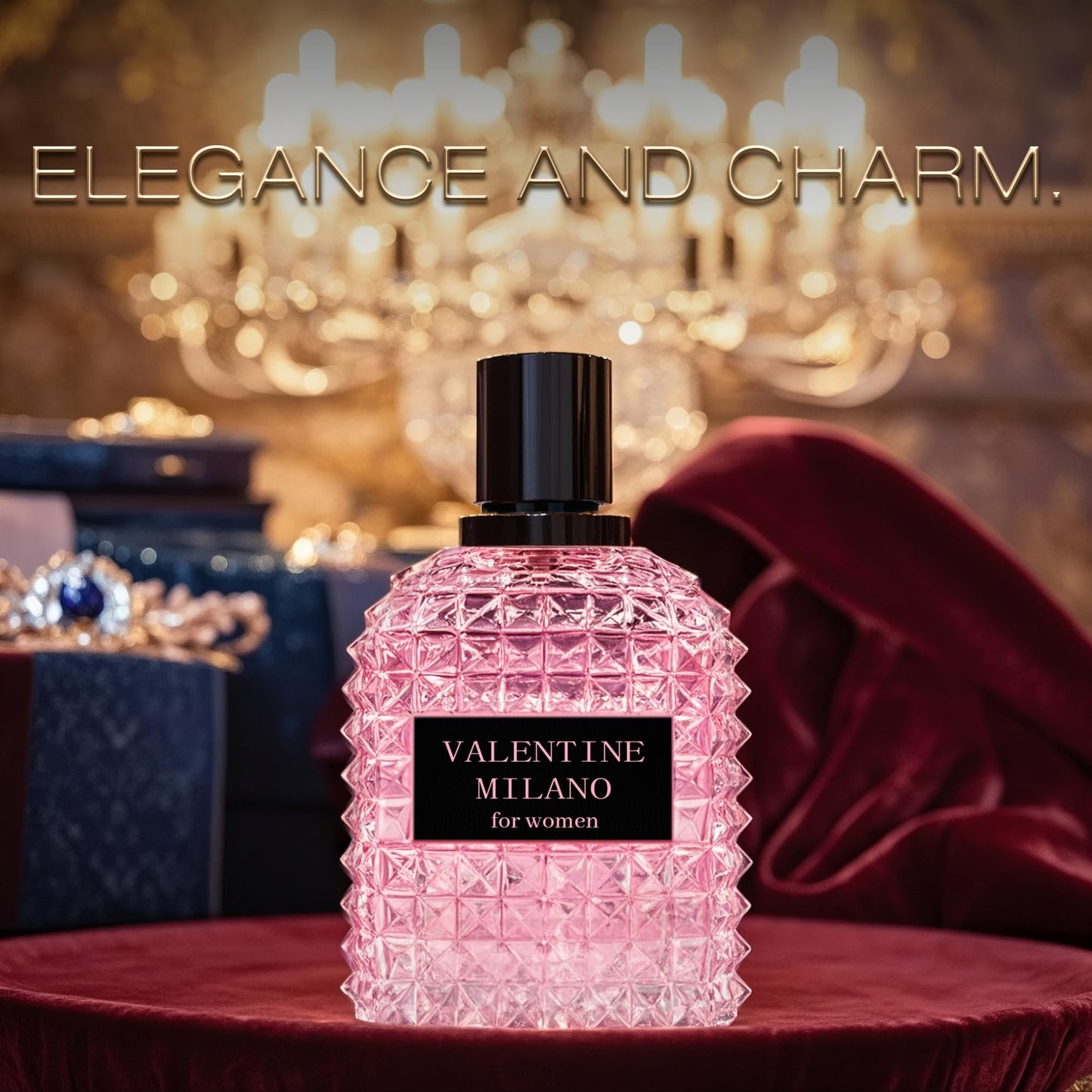 A CENTER 4PCS Perfume Set for Women - Floral Fragrance Gift Set with Vanilla,Sweet Fruity Eau De Parfume| 3.4 Fl Oz Each(La Vida Bella,La Vida Bella Crystal,La Vida Bella Ext,Valentine Milano)