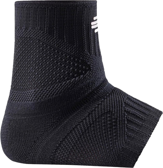 Bauerfeind Sports Ankle Support Dynamic - Ankle Compression Sleeve for Freedom of Movement - 3D AirKnit Fabric for Breathability - Premium Quality & Washable (S, All Black)