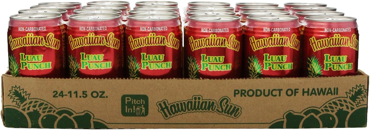 Hawaiian Sun Drink, Luau Punch, 11.5-Ounce (Pack of 24)