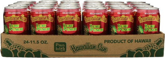 Hawaiian Sun Drink, Luau Punch, 11.5-Ounce (Pack of 24)